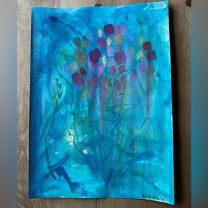 Beautiful Handpainted abstract watercolour flowers
